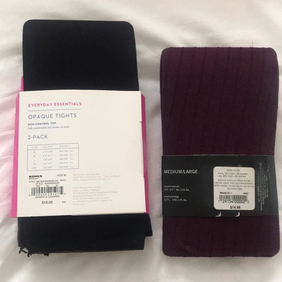 Bundle : 3 pack Tights Medium : M/L Size - Picture 2 of 2